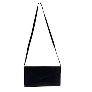 VTG Mr. Jay Brown Suede Messenger Clutch Crossbody Purse Evening Bag Old Money